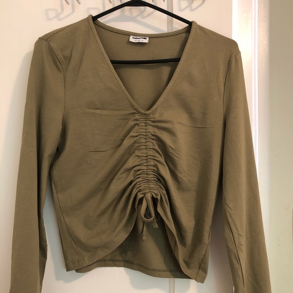 Green sinched longsleeve - Picture 1 of 1